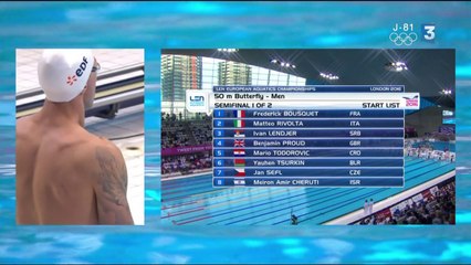 demi-finales 50m papillon H - ChE 2016 natation (Bousquet)
