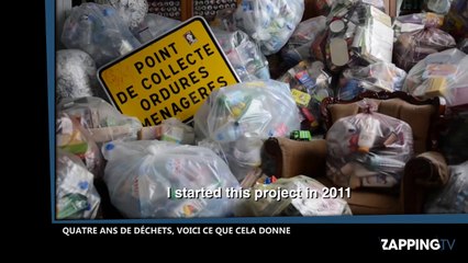 Un photographe met en scène des personnes entourées de quatre ans de déchets (Vidéo)
