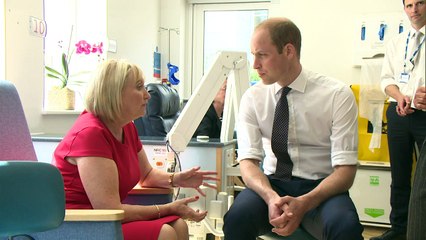 Prince William visits Royal Marsden with Ralph Lauren