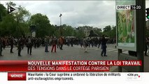 Loi Travail: Incidents à Paris entre casseurs et forces de l'ordre