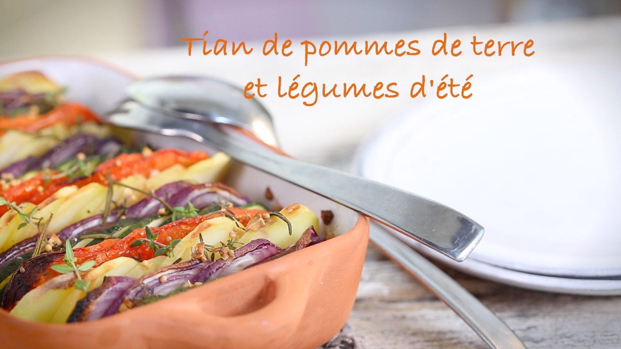 Recette de tian de pommes de terre et légumes d'été