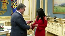 Eurovision winner Jamala honoured by Ukrainian president