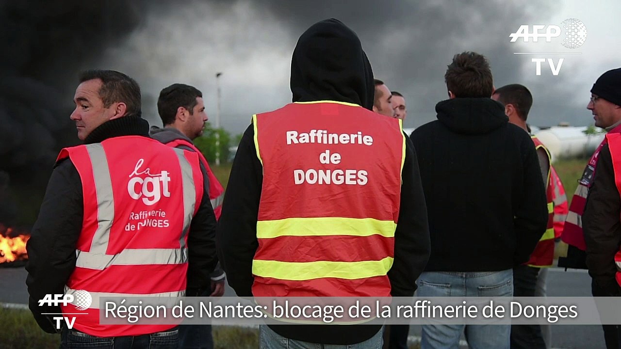 Loi Travail: blocus de la raffinerie de Donges par les routiers