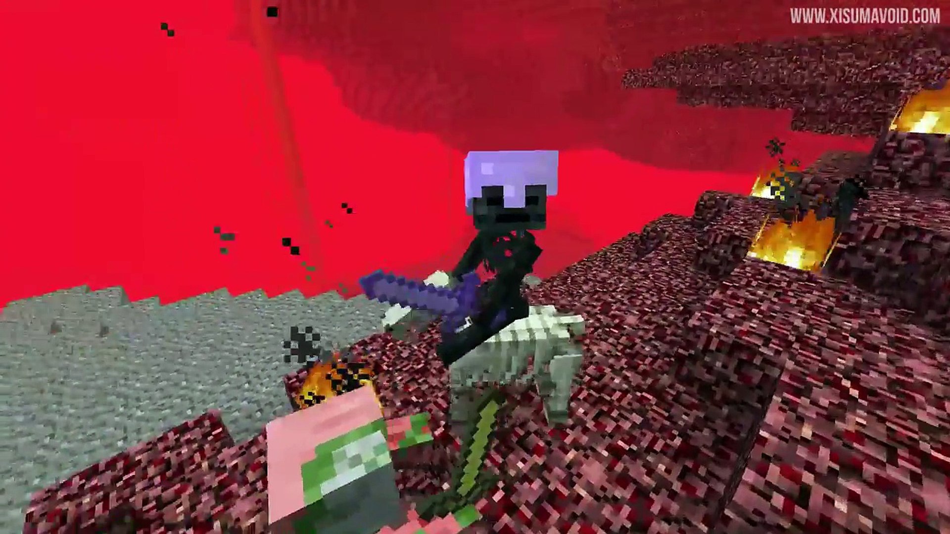 Minecraft 1 9 Wither Skeleton Horse Rider Mob Survival Tutorial Video Dailymotion
