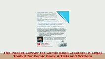PDF  The Pocket Lawyer for Comic Book Creators A Legal Toolkit for Comic Book Artists and Download Full Ebook