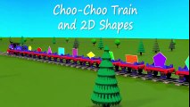 Shapes for kids kindergarten toddlers preschoolers. Shape train. Choo-Choo and 2D shapes. Cartoon | HD