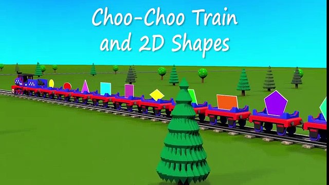 Shapes for kids kindergarten toddlers preschoolers. Shape train. Choo-Choo and 2D shapes. Cartoon | HD