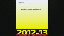 Free book  British Master Tax Guide 201213