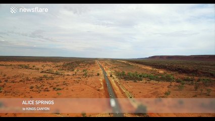 Epic bike ride through canyons in Australia