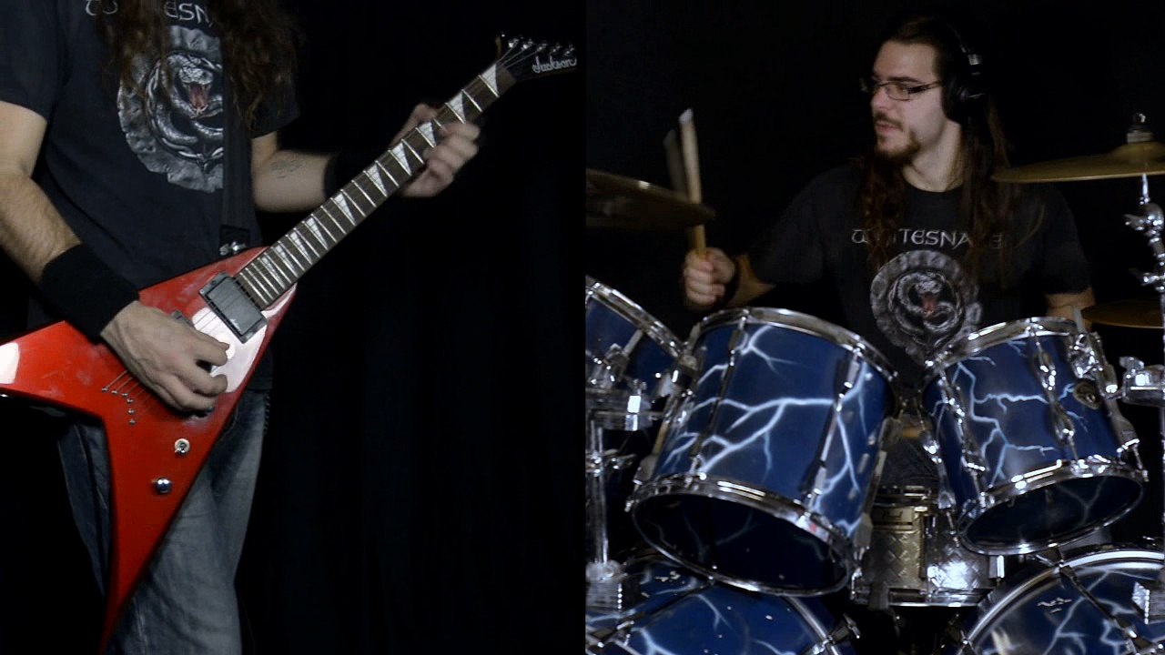 Whitesnake - All Out of Luck (Drums & Guitar cover) [HD]