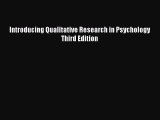[PDF] Introducing Qualitative Research in Psychology Third Edition Free Books