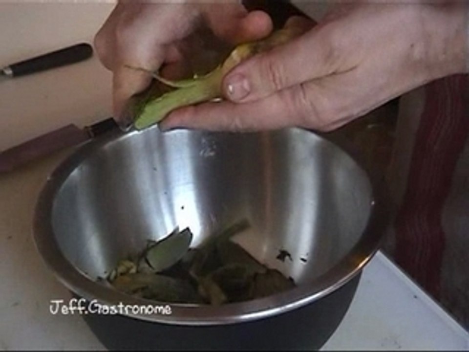 tourner les artichauts