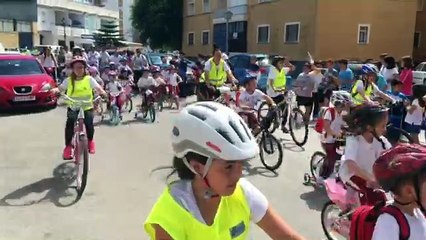 EL CEIP CRISTO DE LAS MISERICORDIAS. MARCHA EN BICICLETA: POR UN CARRIL BICI PARA CHIPIONA.