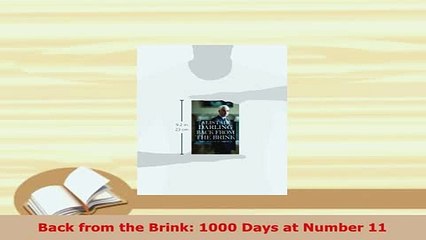 PDF  Back from the Brink 1000 Days at Number 11 Download Full Ebook