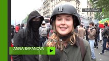 Une correspondante de RT frappée lors d’un reportage à Paris (IMAGES CHOC)