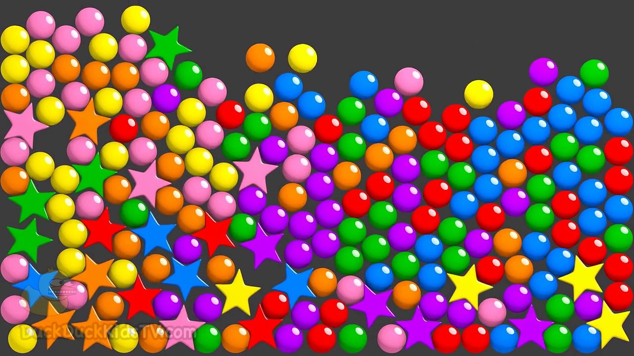 Learn Colors for Children Toddlers Kids Babies with 3D Color Balls Surprise Eggs DuckDuckKidsTV