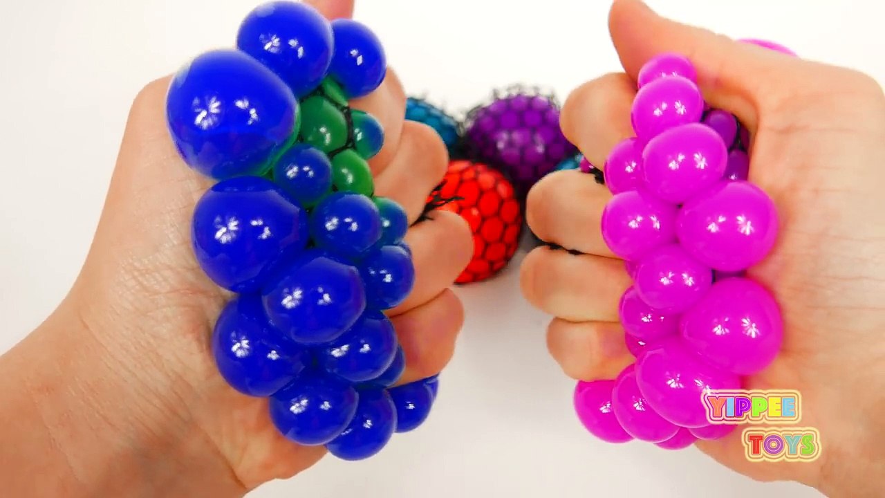 Learn Colors with Squishy Balls for Toddlers Kids and Children