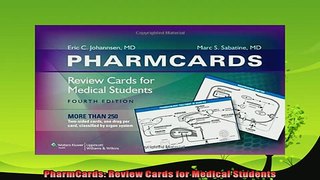 new book  PharmCards Review Cards for Medical Students