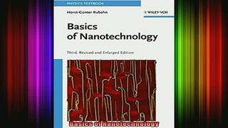 Free Full PDF Downlaod  Basics of Nanotechnology Full EBook