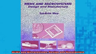 DOWNLOAD FREE Ebooks  MEMS and Microsystems Design and Manufacture Full Free