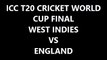 West Indies vs England Twenty20 Cricket WC 2016 Final Match at Kolkata Apr 3, 2016