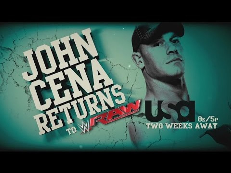 John Cena returns to WWE Raw on Memorial Day!