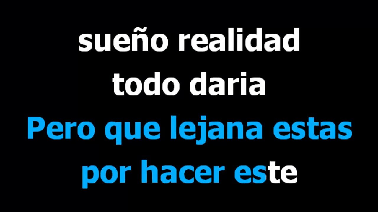 Te buscaria  - Christian Castro - Karaoke - Letra