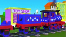Shapes for kids children grade 1. Learn 3D shapes (geometric solids) with Choo-Choo train - part 2 | HD