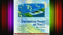 Free Full PDF Downlaod  Semiconductor Physics And Devices Full EBook