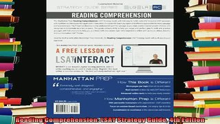 read here  Reading Comprehension LSAT Strategy Guide 4th Edition