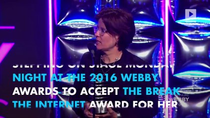 Kim Kardashian promises nude selfies 'till she dies' at Webby Awards