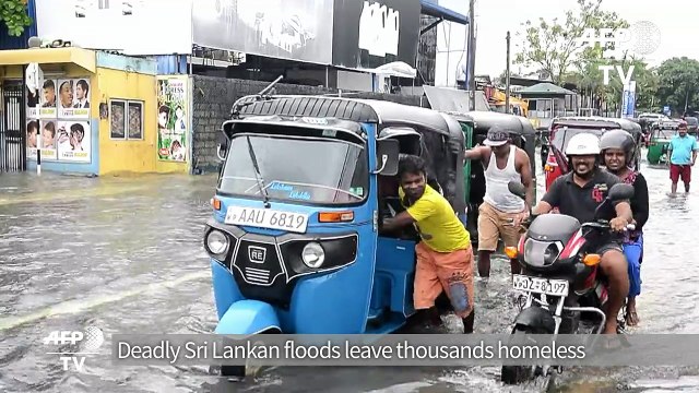 Deadly Sri Lanka floods leave thousands homeless