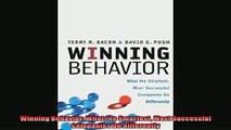 Enjoyed read  Winning Behavior What the Smartest Most Successful Companies Do Differently