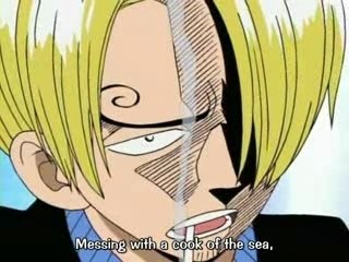 Sanji sings cheesy poofs song