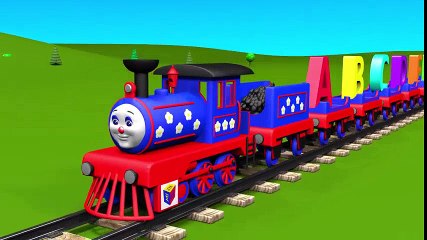 ABC song for baby kindergarten children. Learn alphabet with Choo-Choo the Train | HD