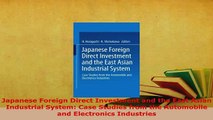 PDF  Japanese Foreign Direct Investment and the East Asian Industrial System Case Studies from Download Online
