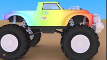 Monster trucks for children kids. Construction game: building a monster truck. Monster truck show. | HD