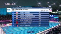 finale 50m papillon F - ChE 2016 natation (Henique)