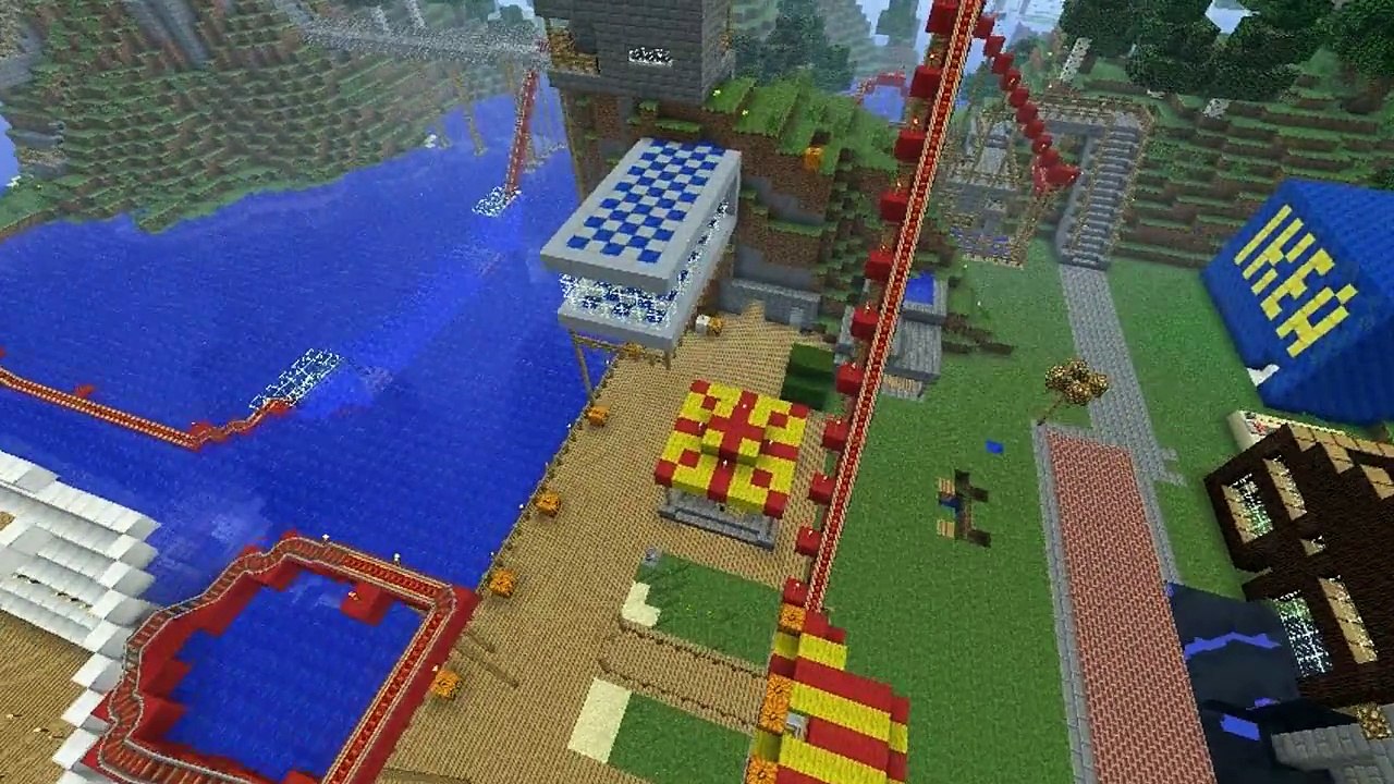 Awesome Minecraft ROLLER COASTER - F Minecraft Roll Coaster | Empty Part