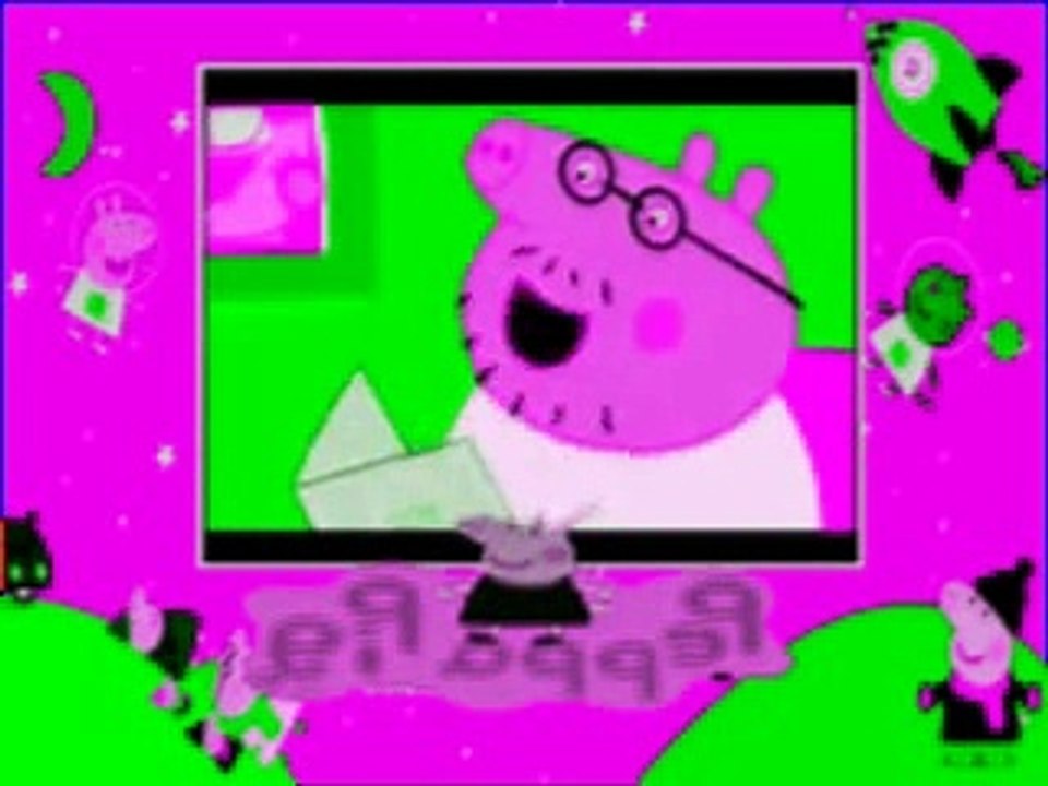 Peppa Pig Cochon Français Papa accroche une photo FULL HD 2015