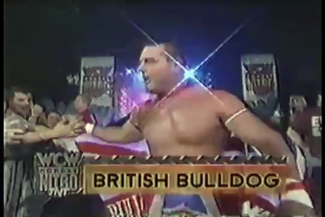 3 23 98 Curt Hennig w Rick Rude vs British Bulldog w Bret Hart