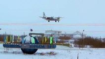 Ан-26 - посадка, взлёт с конвейера, аэропорт Воркута