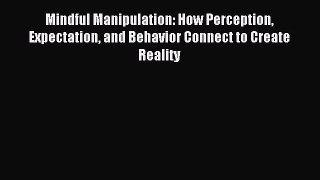 Read Mindful Manipulation: How Perception Expectation and Behavior Connect to Create Reality