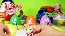 Unboxing Kids Kinder Surprise Eggs Disney Junior Characters Sheriff  Callie Deputy  Peck,