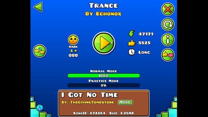 GEOMETRY DASH l TRANCE l MUSIC i GOT NO TIME ♪♪♪