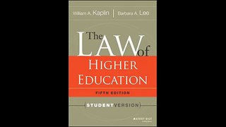 The Law of Higher Education 5th Edition Student Version(063142-093040)