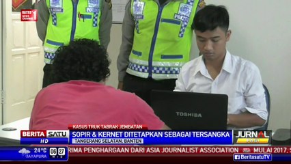 Sopir dan Kernet Truk “Penyeruduk” JPO Serpong Jadi Tersangka
