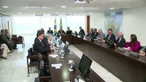 Temer se reúne con líderes de partidos políticos de Brasil