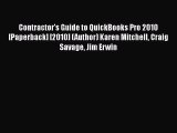 [PDF] Contractor's Guide to QuickBooks Pro 2010 [Paperback] [2010] (Author) Karen Mitchell