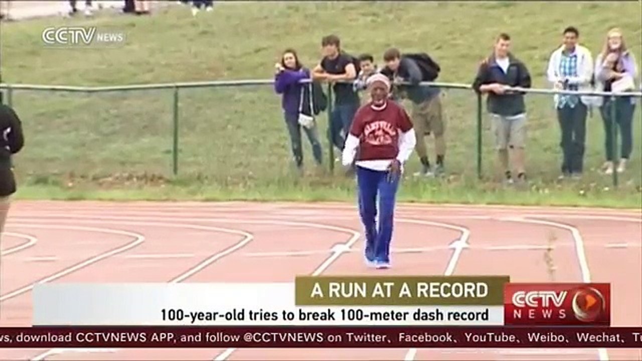 100-year-old woman shatters 100 meters sprint record